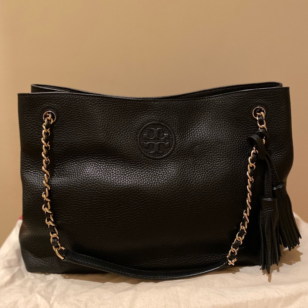 Tory Burch Bombe Black Tote